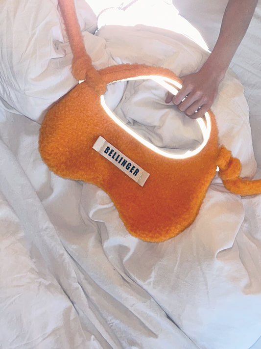 B_Cloud orange Bag, handmade bag by Anne Bellinger, Copenhagen — view 2