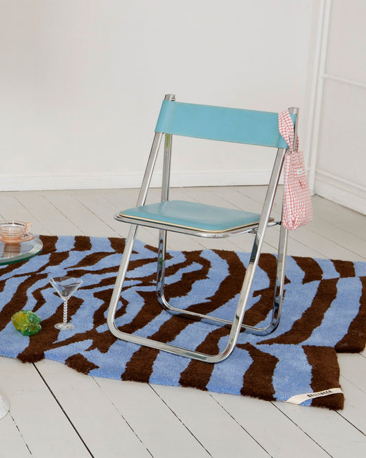 Picazza Rug — Blue & Brown