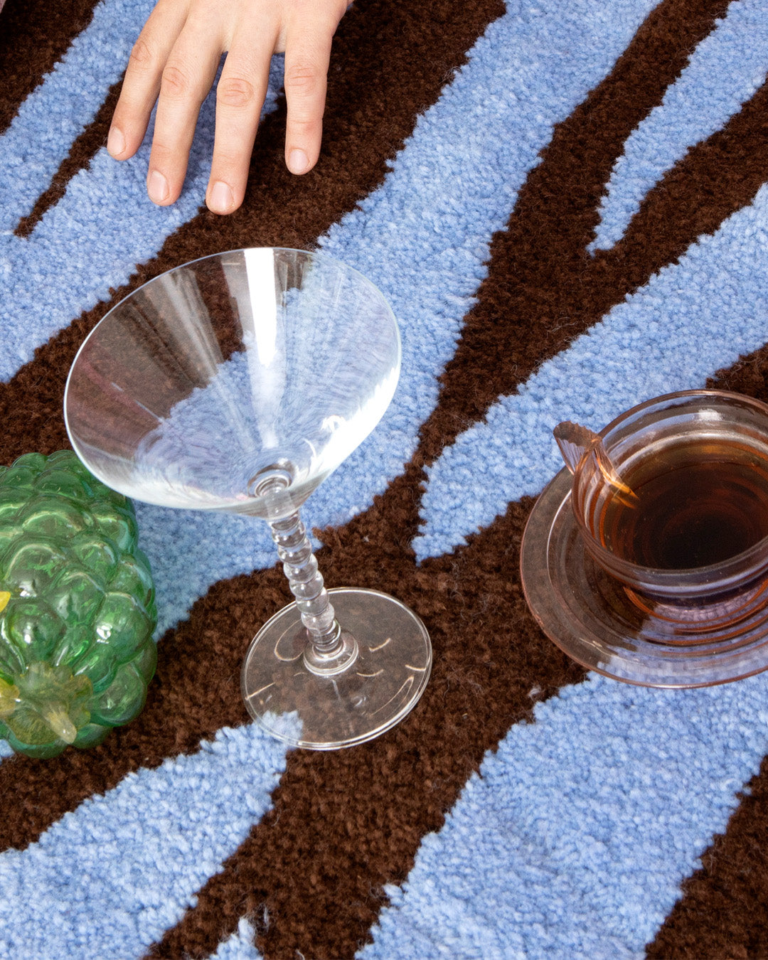 Picazza Rug — Blue & Brown