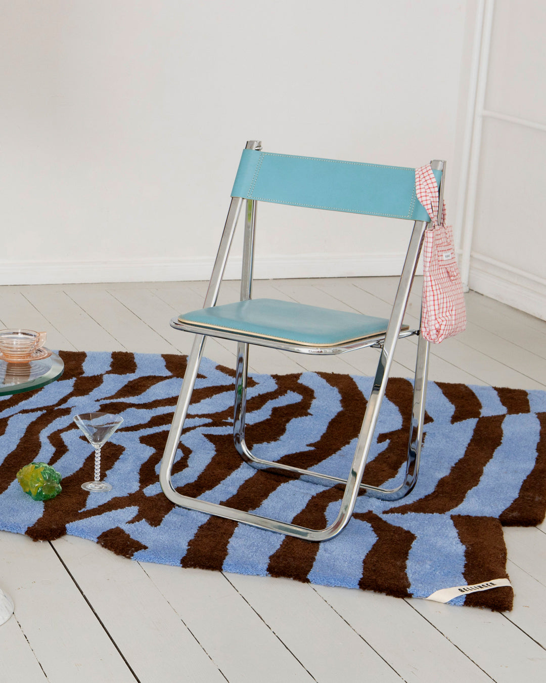 Picazza Rug — Blue & Brown