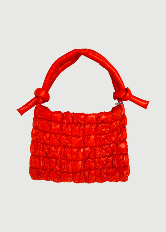 BB shiny orange Bag, handmade bag by Anne Bellinger, Copenhagen