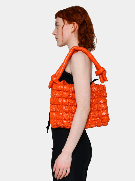 BB shiny orange Bag, handmade bag by Anne Bellinger, Copenhagen — view 2